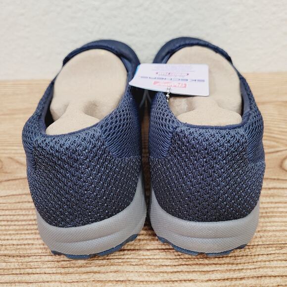 Skechers Womens Size 5.5 Relaxed Fit Navy Shoes Reggae Fest Sweet Poise NEW - Picture 4 of 7